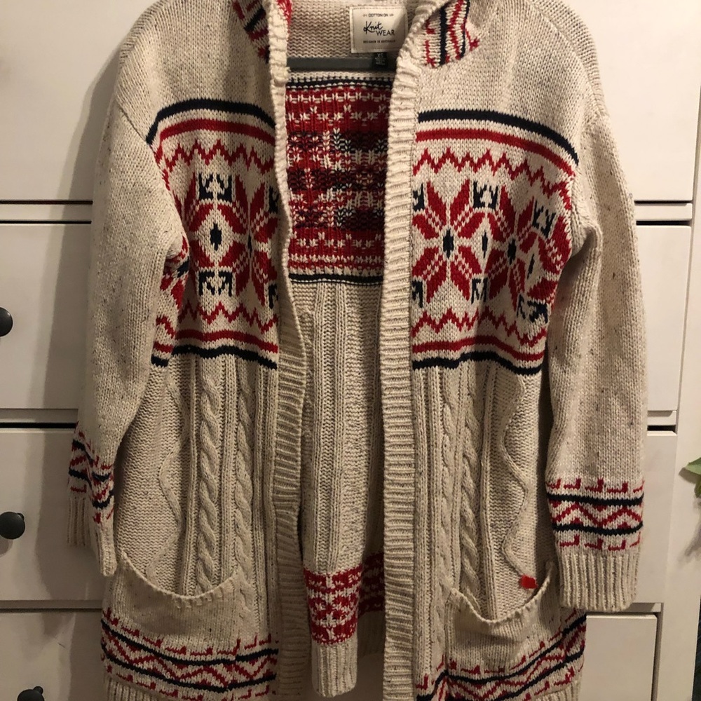Cotton On boho knit sweater